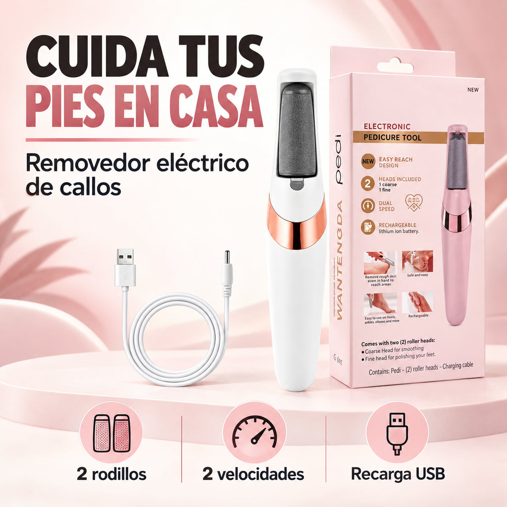 Removedor de Callos Eléctrico Recargable USB para Pies