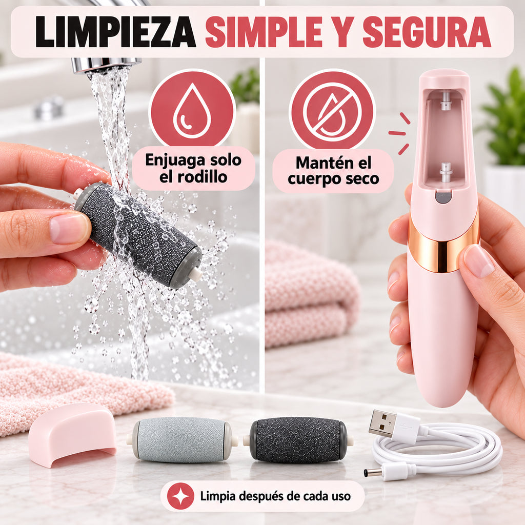 Removedor de Callos Eléctrico Recargable USB para Pies
