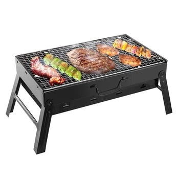 Parrilla plegable portátil de hierro para asados al aire libre