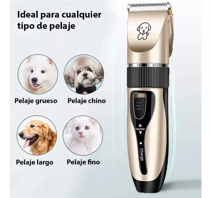 Demostración de uso de Kit Profesional Cortadora de Pelo para Mascotas - Envío Gratis