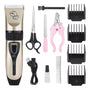 Kit mascota todo en uno: cortadora, cepillo de vapor, guante y spray dental