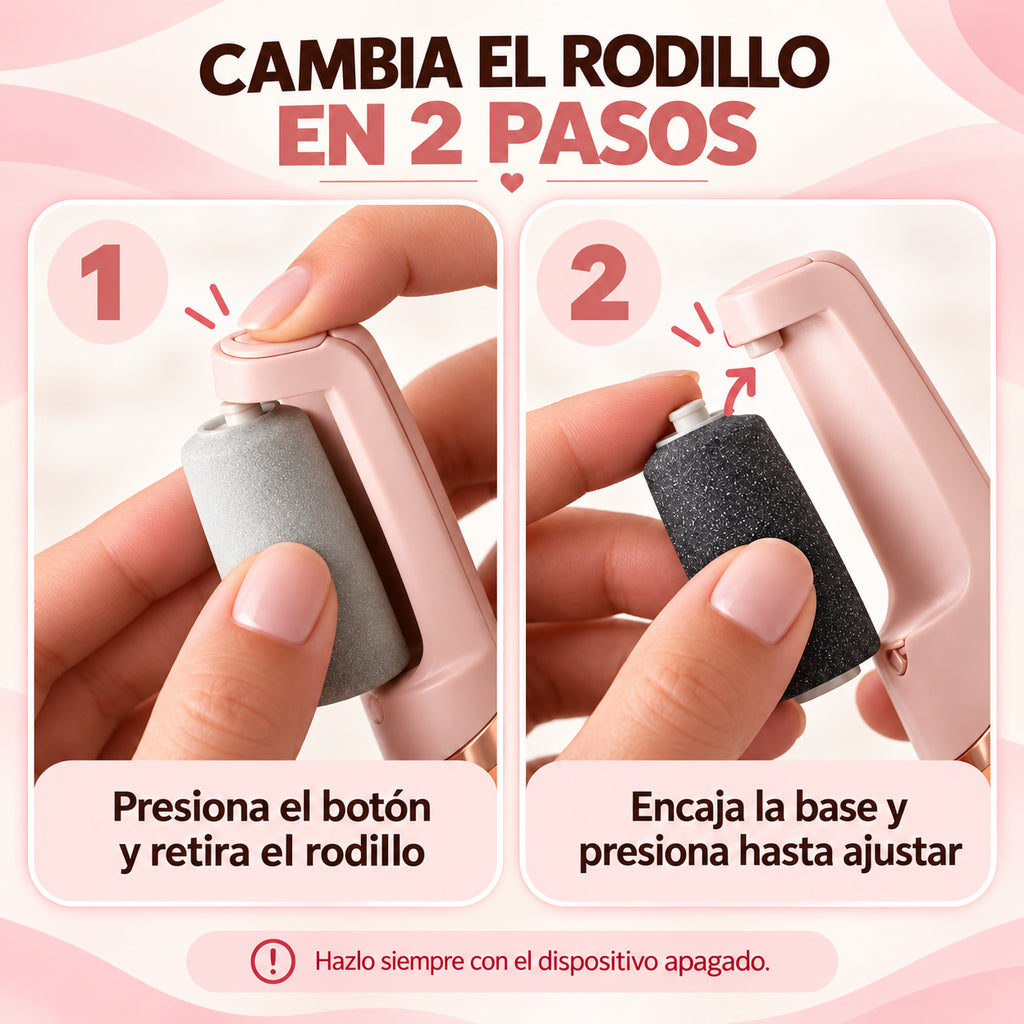 Removedor de Callos Eléctrico Recargable USB para Pies