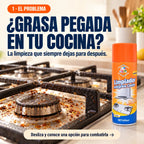 Pack de 3 Limpiadores Antigrasa en Espuma — Dale Batalla a la Grasa de tu Cocina | 400 ml c/u