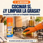 Pack de 3 Limpiadores Antigrasa en Espuma — Dale Batalla a la Grasa de tu Cocina | 400 ml c/u
