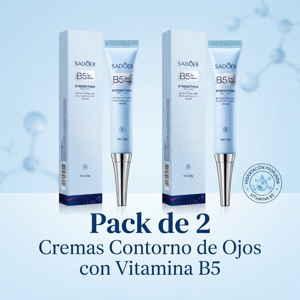 Pack x2 Contorno de Ojos con Vitamina B5 - Reduce Ojeras y Bolsas - Envío Gratis